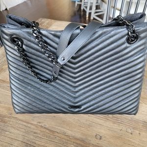 NWT Rebecca Minkoff Edie Chevron Quilted Tote